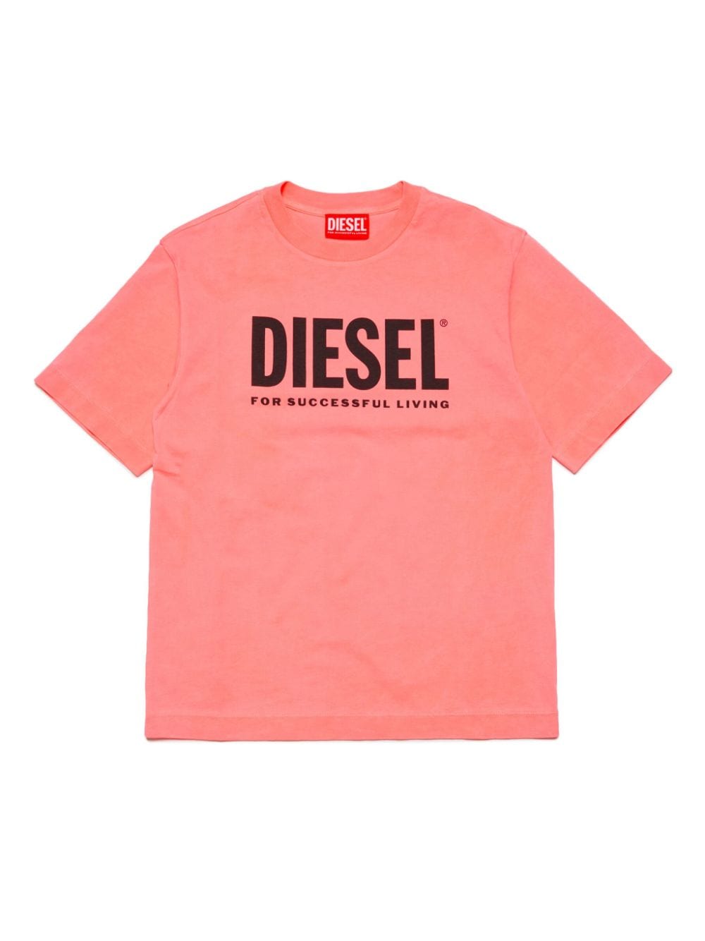 Diesel Kids T-Shirt mit Logo-Print - Orange von Diesel Kids