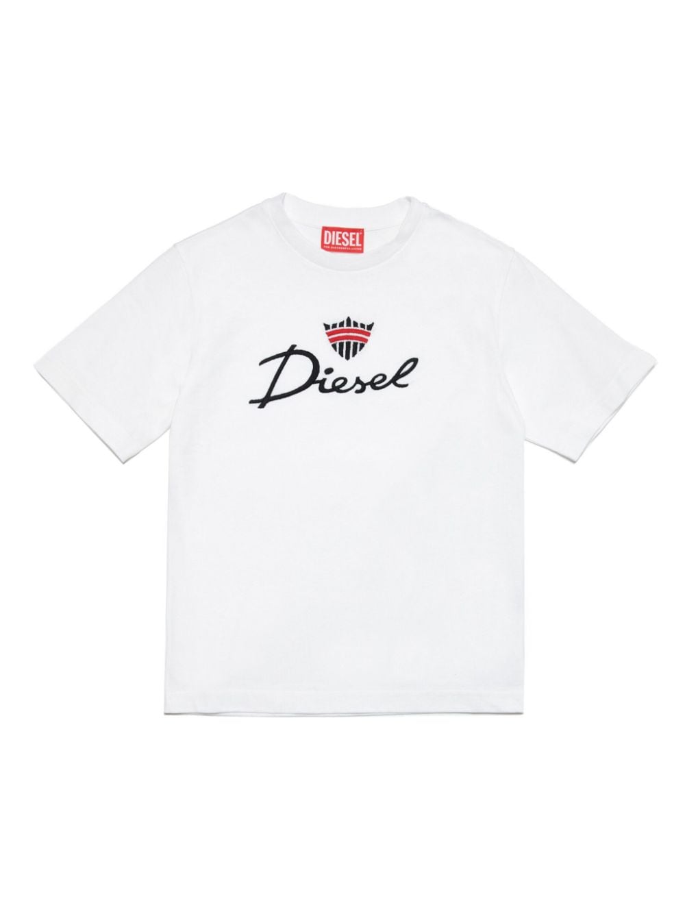 Diesel Kids T-Shirt mit Logo-Stickerei - Weiß von Diesel Kids