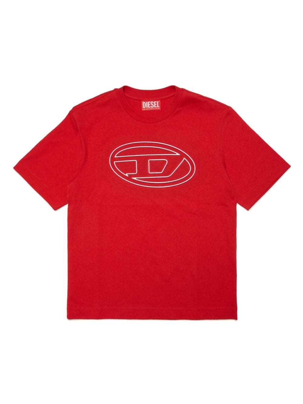 Diesel Kids T-Shirt mit Oval D-Print - Rot von Diesel Kids