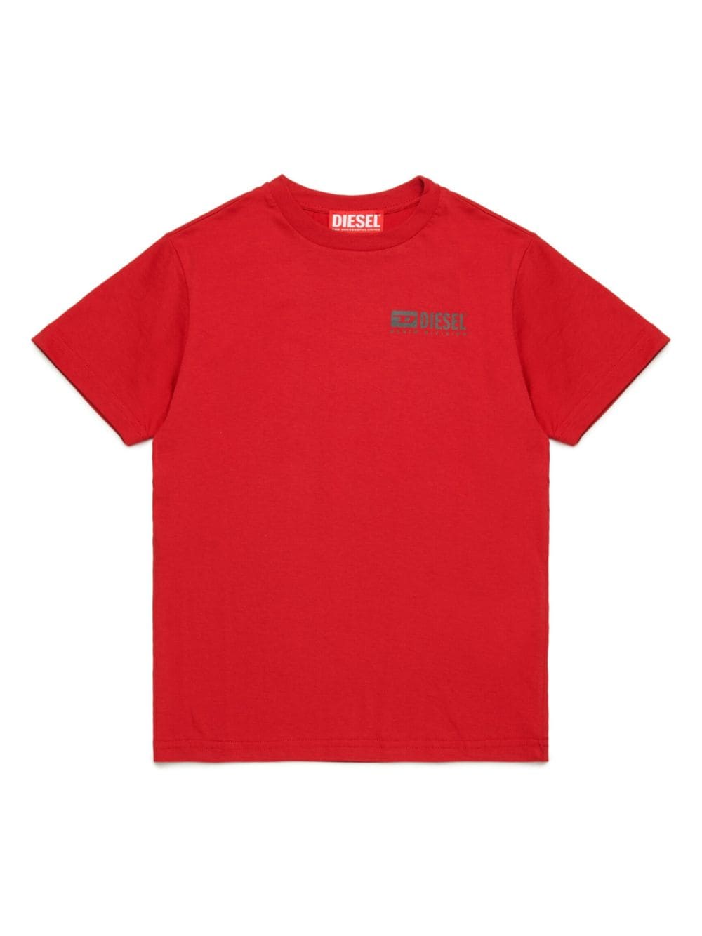 Diesel Kids T-Shirt mit beflocktem Logo - Rot von Diesel Kids