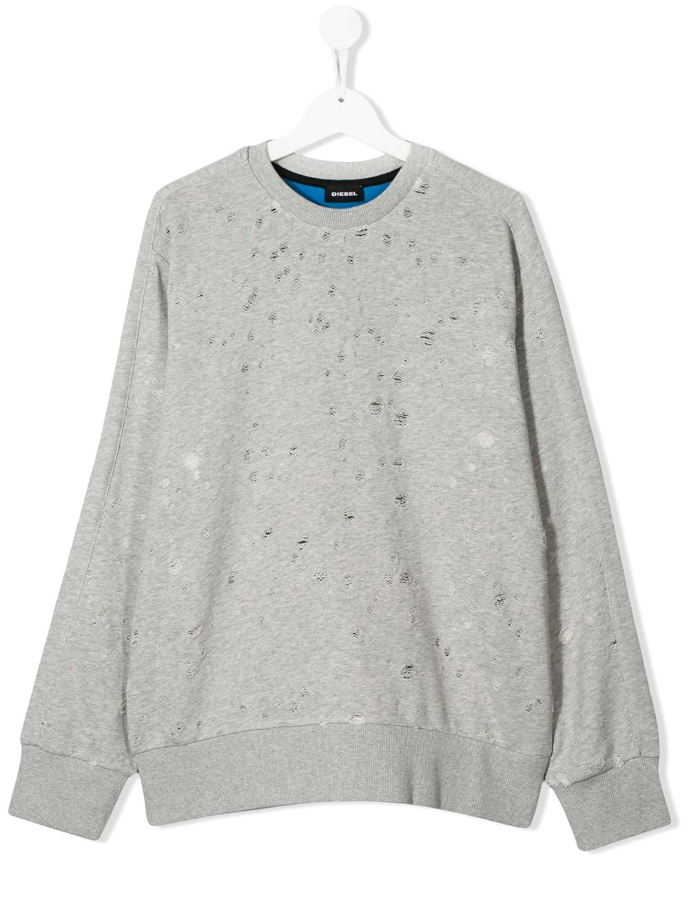 Diesel Kids TEEN Sweatshirt in Distressed-Optik - Grau von Diesel Kids