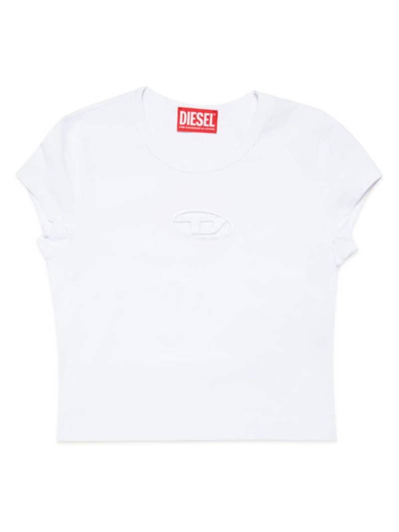 Diesel Kids Tangie T-Shirt mit Oval D - Nude von Diesel Kids