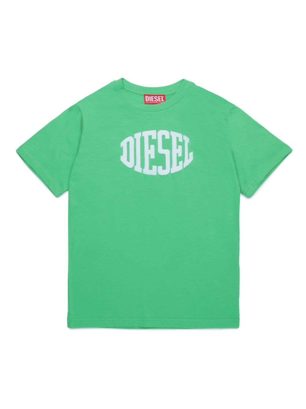 Diesel Kids T-Shirt mit beflocktem Logo - Grün von Diesel Kids