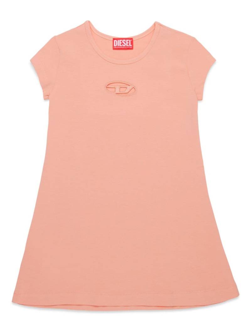 Diesel Kids Kleid mit Logo-Stickerei - Orange von Diesel Kids