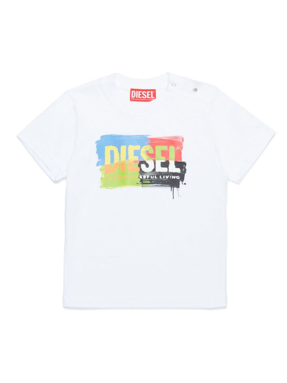 Diesel Kids T-Shirt mit Logo-Print - Weiß von Diesel Kids