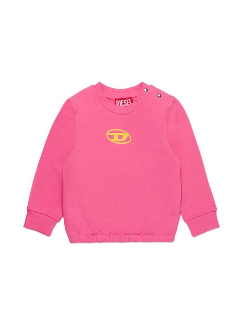 Diesel Kids Sweatshirt mit Logo-Print - Rosa von Diesel Kids