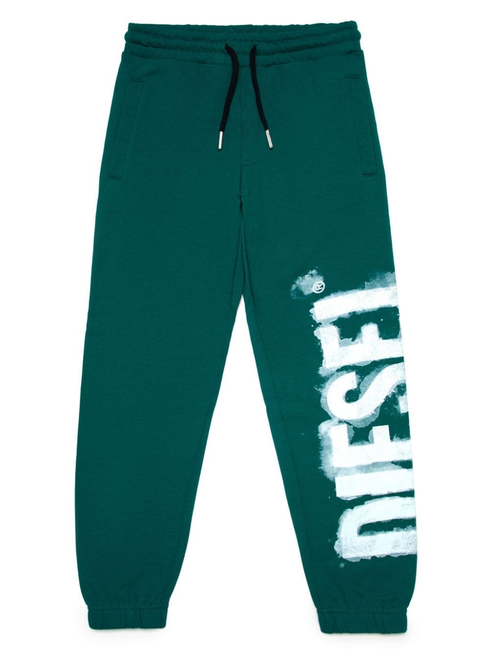 Diesel Kids Jogginghose mit Logo-Print - Grün von Diesel Kids