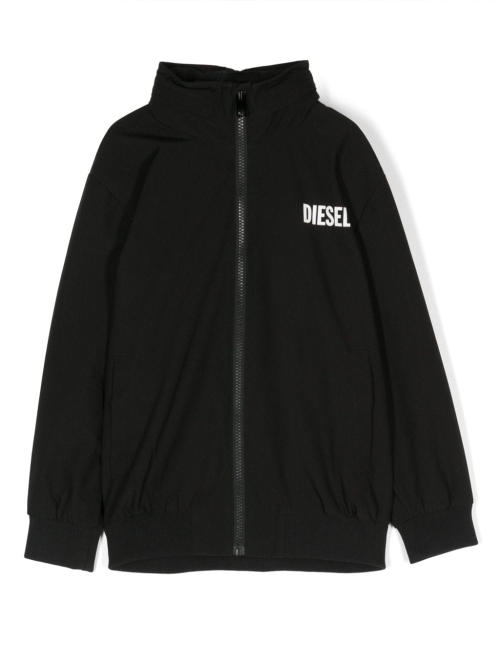 Diesel Kids Jacke mit Logo-Print - Schwarz von Diesel Kids