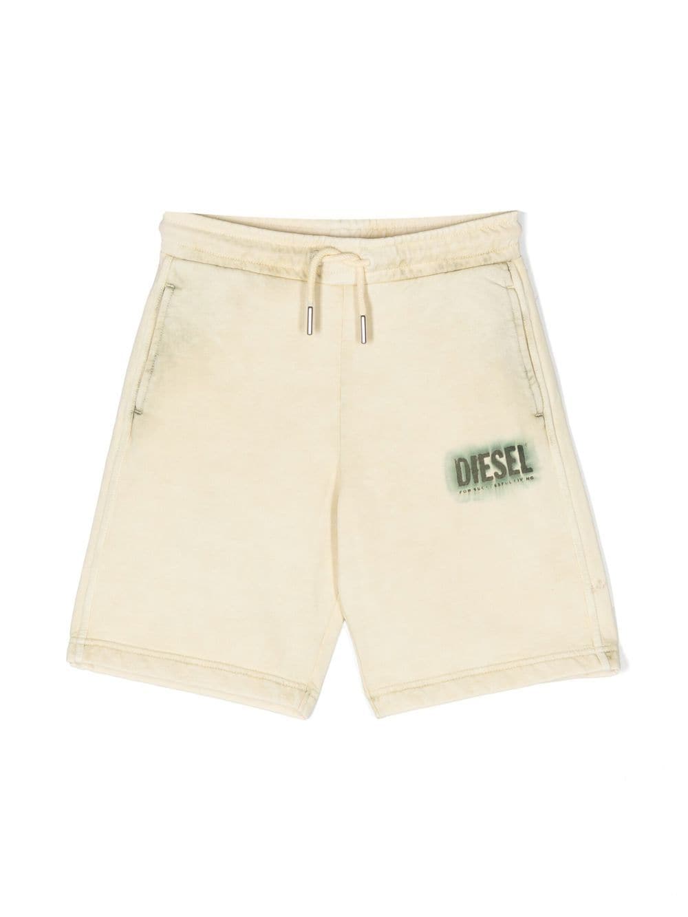 Diesel Kids Joggingshorts mit Logo-Print - Gelb von Diesel Kids