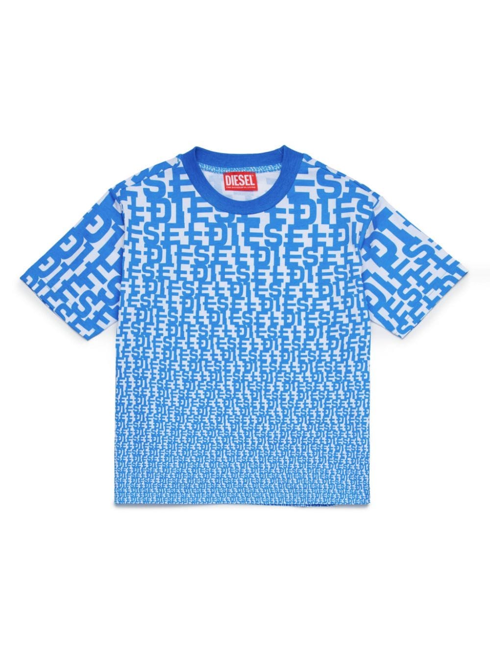 Diesel Kids T-Shirt mit Monogramm-Print - Blau von Diesel Kids