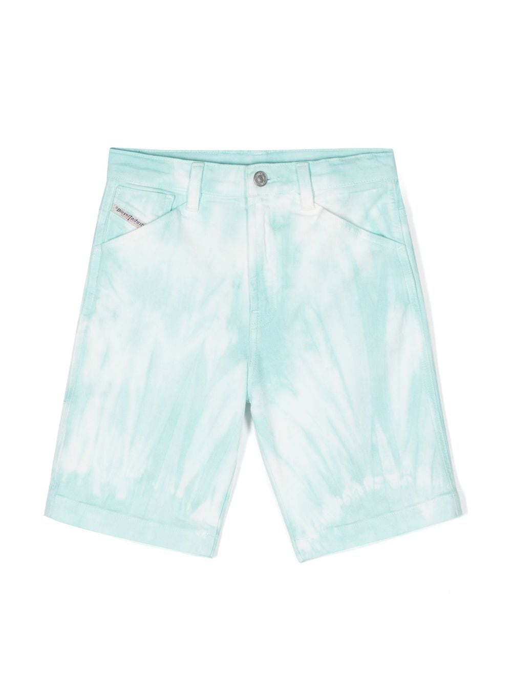 Diesel Kids Segelshorts mit Batikmuster - Blau von Diesel Kids