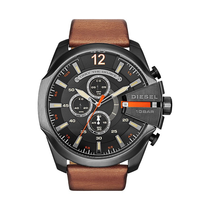 Diesel Chronograph Mega Chief DZ4343 Edelstahl von Diesel