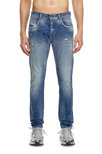 DIESEL_2019 D-STRUKT_Pants_Blau_28 Lang von Diesel