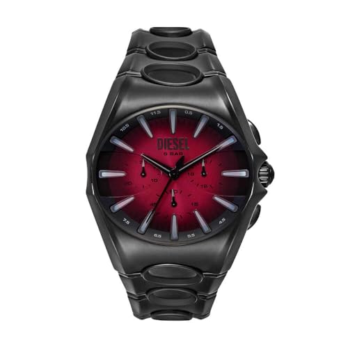 DIESEL Herren Analog Quarz Uhr mit Edelstahl Armband DZ4696 von Diesel