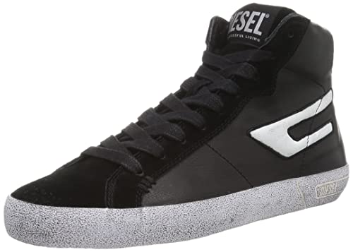 DIESEL Herren Leroji Sneakers, Black/White-H1532 high, 46 EU von Diesel