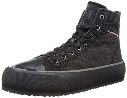 DIESEL Herren Prinzip Sneakers, Black/Pewter-H1645 high, 40 EU von Diesel