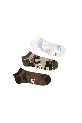 DIESEL Herren Skm-gost-threepack Socken, 0WFAD-E6396-0WFAD, S (3er Pack) von Diesel