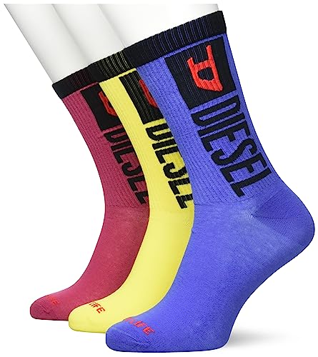 DIESEL Herren Skm-ray-threepack Socken, E6644-0DPAX, L (3er Pack) von Diesel