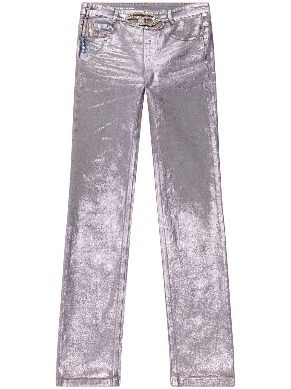 Diesel 1989 D-Mine 09i15 Straight-Leg-Jeans - Silber von Diesel