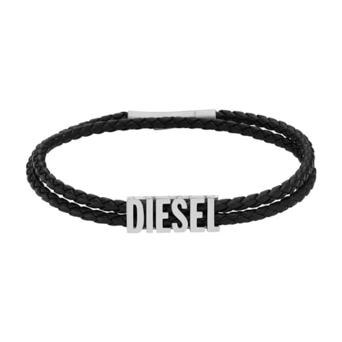 DIESEL Armband Leder schwarz, DX1391040 von Diesel