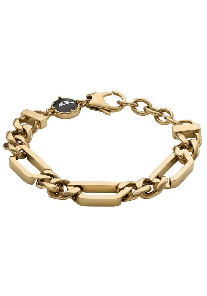 Diesel Armband Schmuck Edelstahl Armschmuck Panzerkette GOLD-TONE CHAIN von Diesel