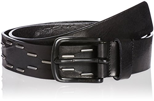 Diesel B-NIGHT Belt Gürtel Herren Echtleder Schwarz (Schwarz, 95 cm) von Diesel