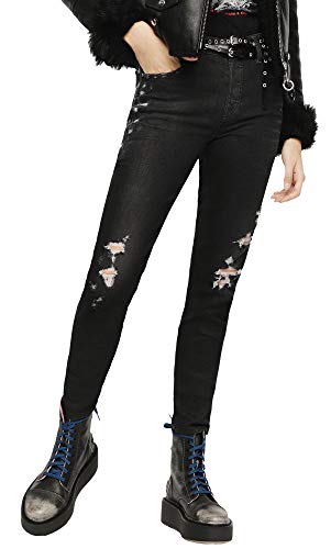 Diesel Babhila 084YT Damen Jeans Skinny Slim (25W / 30L, Schwarz) von Diesel