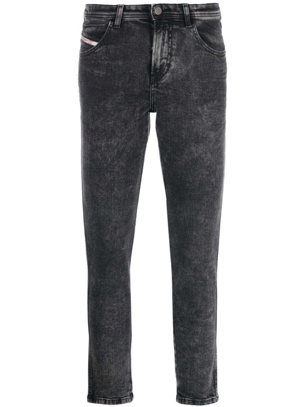 Diesel Halbhohe Babhila Skinny-Jeans - Schwarz von Diesel