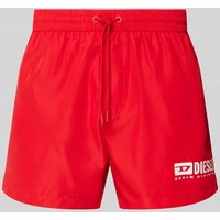 Diesel Badehose mit Label-Print Modell 'KEN' in Rot, Größe XXL von Diesel