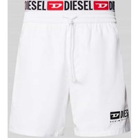 Diesel Badehose mit elastischem Bund Modell 'VISPER' in Weiss, Größe M von Diesel