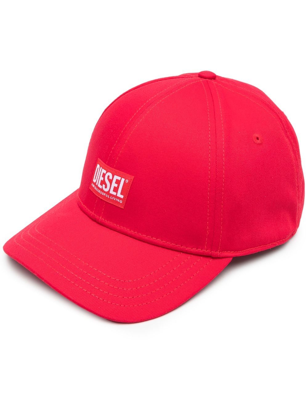 Diesel Corry-Jacq Baseballkappe mit Logo-Applikation - Rot von Diesel