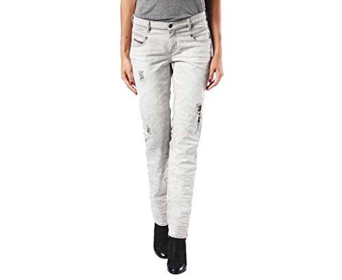 Diesel Belthy 0676M Damen Jeans Slim Straight (26W / 32L, Grau) von Diesel