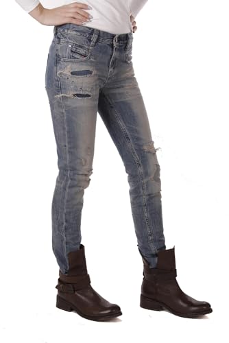 Diesel Belthy 0856C Damen Jeans (Blau, W24/L30) von Diesel