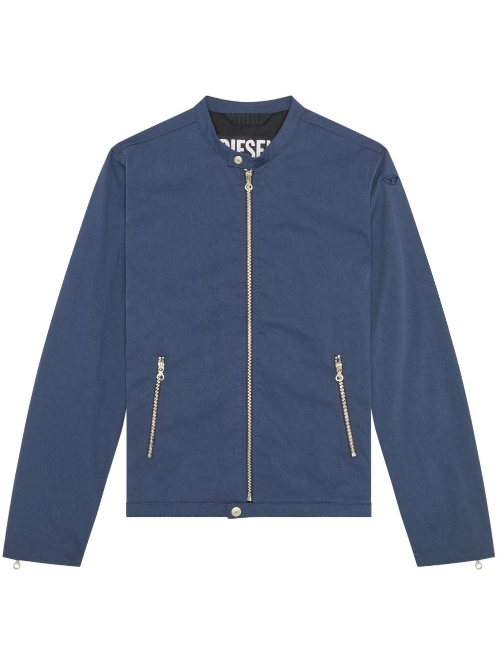 Diesel J-Glory-Nw Bikerjacke aus Baumwolle - Blau von Diesel