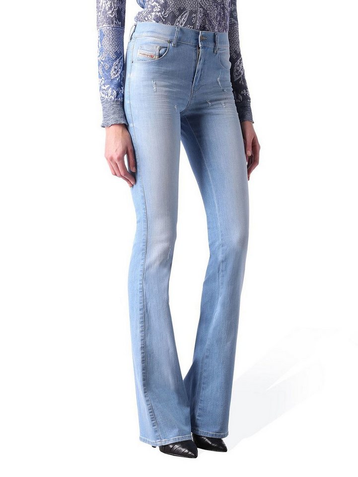 Diesel Bootcut-Jeans Diesel Sandy-B 0673F Stretch Damen Jeans Hose Slim Bootcut von Diesel