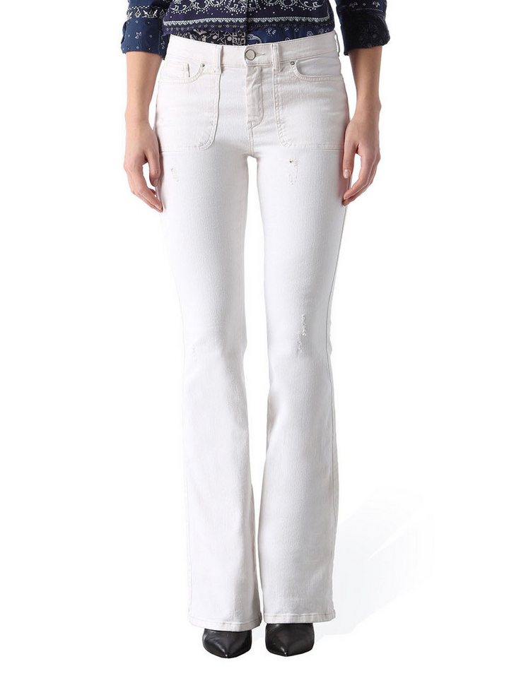 Diesel Bootcut-Jeans Diesel Sandyb-Patch 0672Y Stretch Damen Jeans Hose Slim Bootcut von Diesel