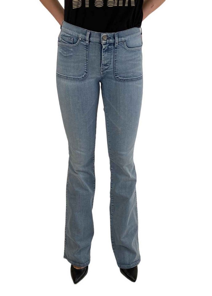 Diesel Bootcut-Jeans Diesel Sandyb-Patch 0674I Stretch Damen Jeans Hose Slim Bootcut von Diesel