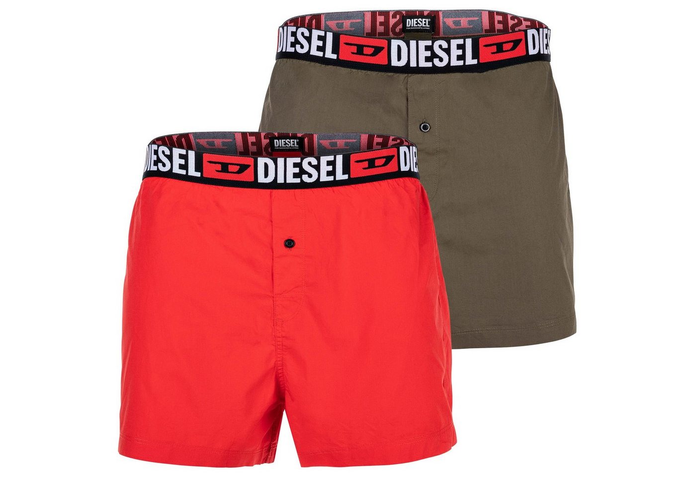 Diesel Boxershorts Herren Web-Boxershorts, 2er Pack - von Diesel