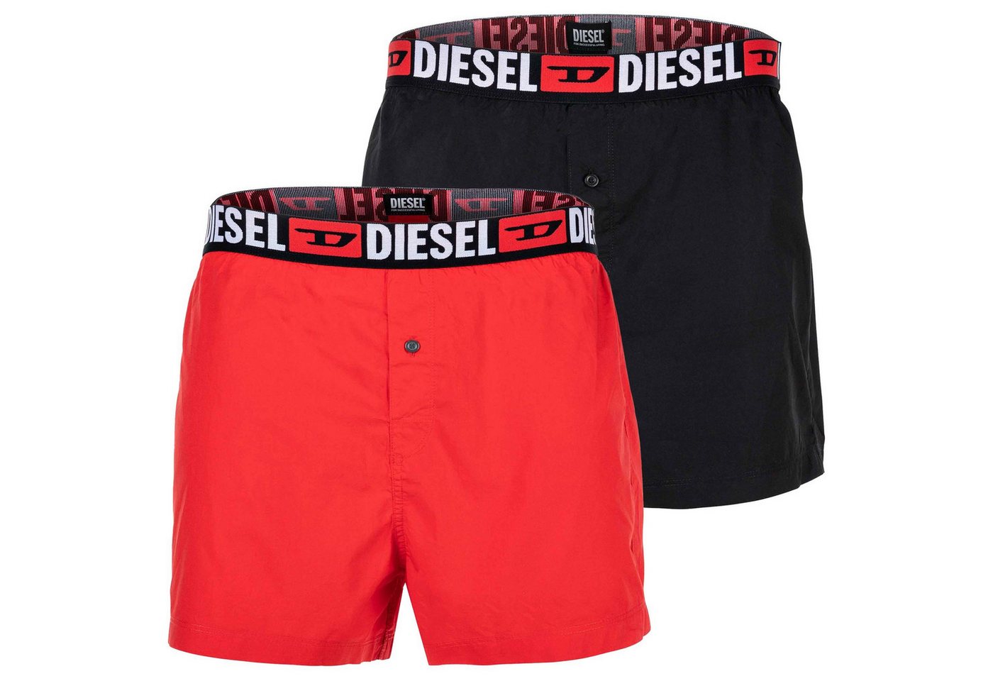 Diesel Boxershorts Herren Web-Boxershorts 2er Pack Baumwolle (Packung, 2er Pack) von Diesel