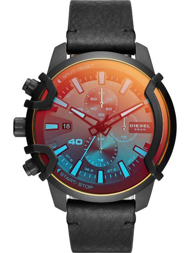 Diesel Chronograph Diesel Herren-Uhren Analog Quarz von Diesel
