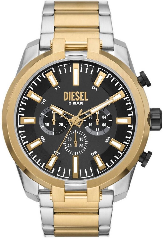 Diesel Chronograph SPLIT, DZ4625, Quarzuhr, Armbanduhr, Herrenuhr, Stoppfunktion, 12/24-Stunden-Anzeige von Diesel