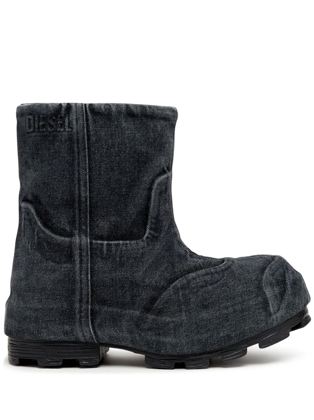 Diesel D-Hammer Md Chelsea-Boots im Jeans-Look - Schwarz von Diesel