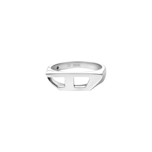 Diesel D Logo Herren Silber-Ton Edelstahl Ring, DX16380406.5 Diesel D Logo Herren Silber-Ton Edelstahl Ring, DX16380406.5 von Diesel