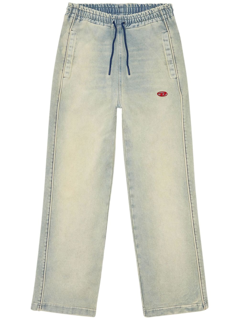 Diesel D-Martians Track Straight-Leg-Jeans - Blau von Diesel