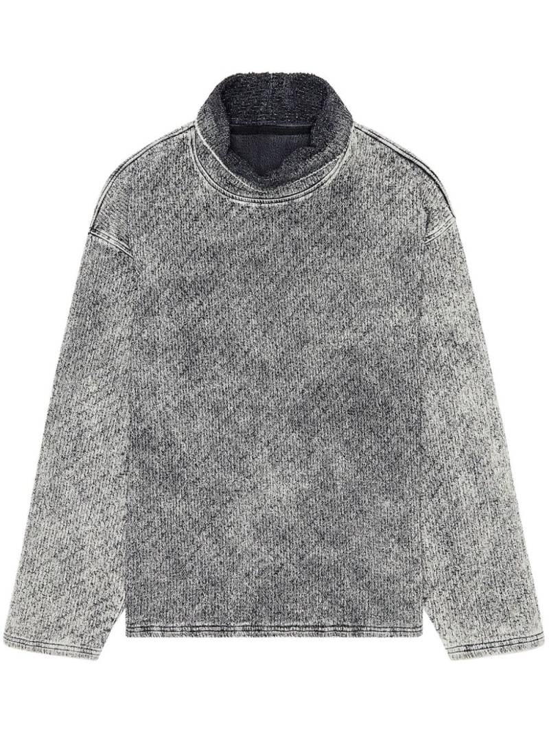 Diesel D-Nlabelcol-Fsd-Ne Rollkragenpullover - Grau von Diesel