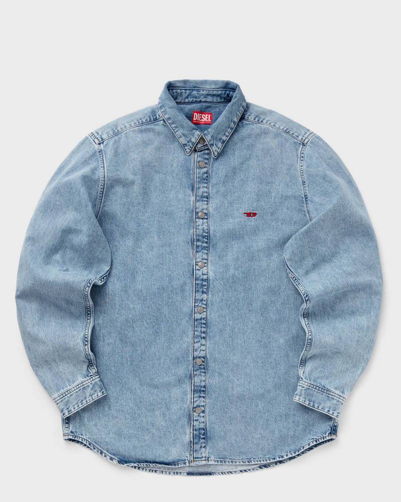 Diesel D-SIMPLY SHIRT men Longsleeves blue in Größe:M von Diesel