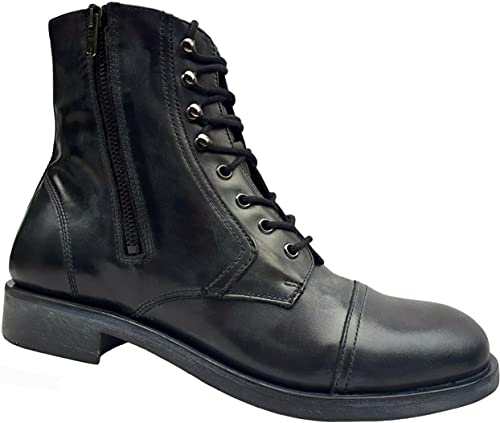 Diesel D-Serberhus DBB, Herren Boots, Stiefel, Used-Look Schwarz-Metallic (numeric_44) von Diesel