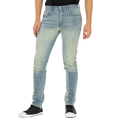 Diesel D-Strukt 081AP Herren Jeans Hose Slim Tapered (Blau, W34/L32) von Diesel