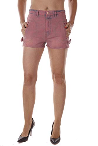 Diesel DE-MYA Damen Jeans Bermuda Shorts (27W, Rot) von Diesel