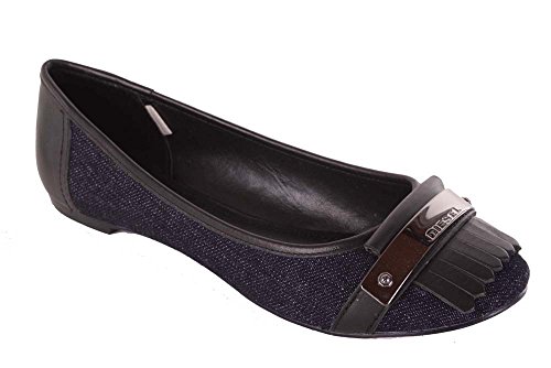 Diesel Damen Ballerina Slipper Jeans Haneta (EUR 39, Indigo) von Diesel